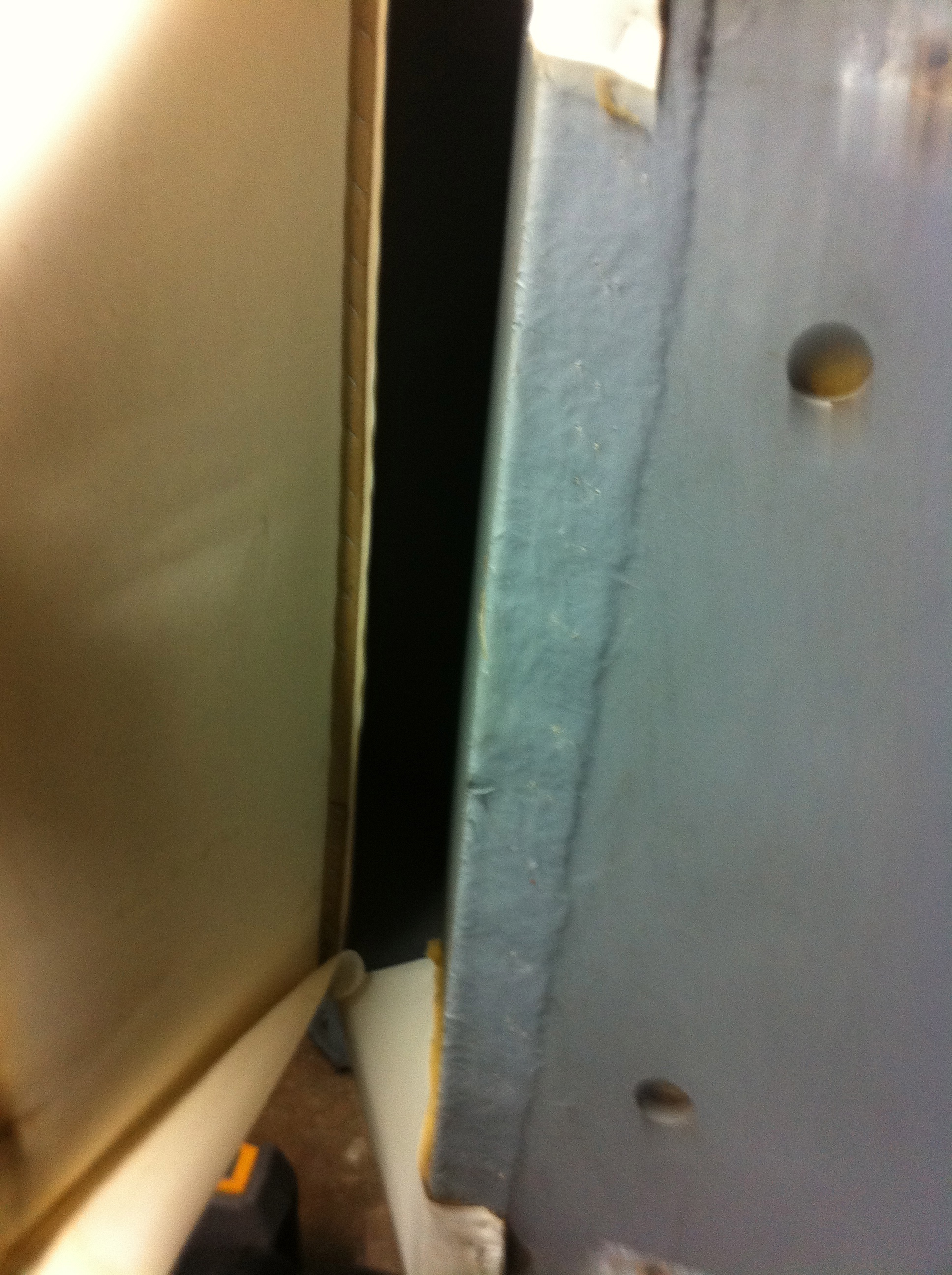 by fiberglass which seals in the  water.